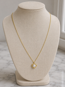 9ct Yellow Gold Freshwater Pearl Pendant Necklace – 45cm
