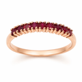 9ct Rose Gold Ruby Eternity Ring