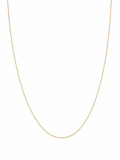 9ct Yellow Gold Fine Curb Chain Necklace 46cm (18”)