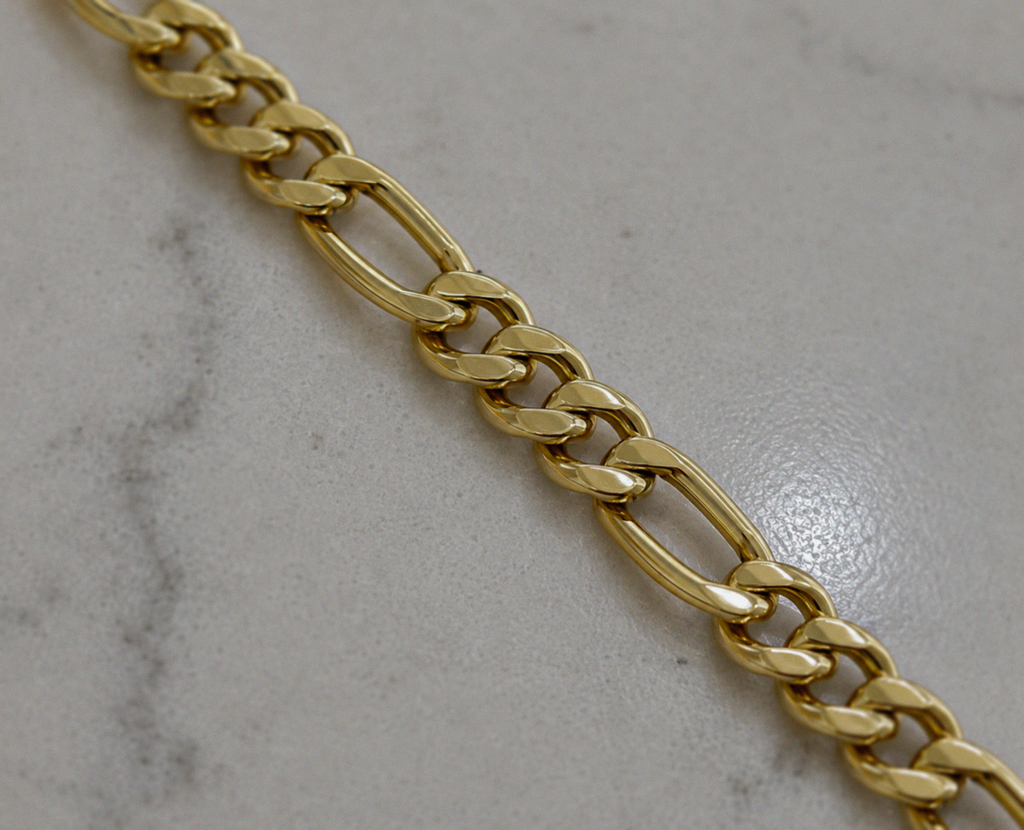 Fred Bennett Gold-Plated Sterling Silver Figaro Chain Necklace 55cm