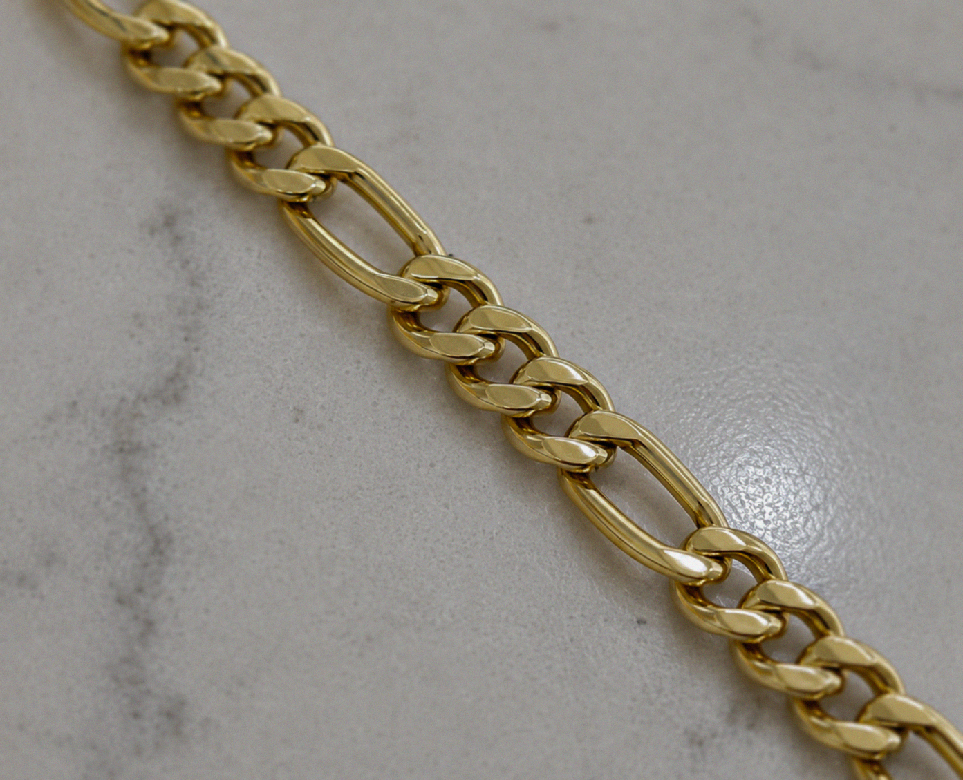 Fred Bennett Gold-Plated Sterling Silver Figaro Chain Necklace 55cm