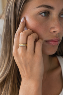 Yellow Gold 0.09ct Diamond Set Wedding Ring - 3.5mm