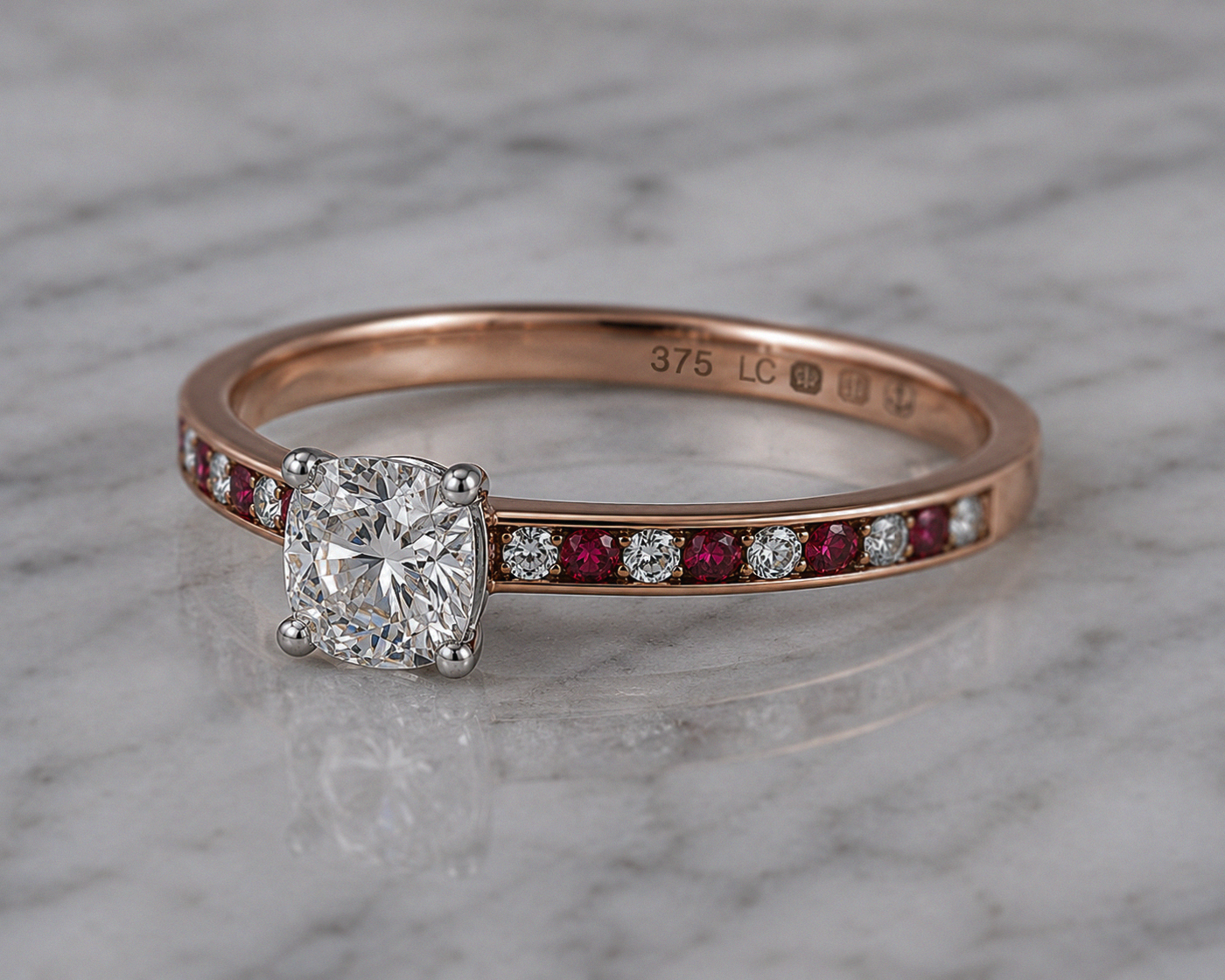 Rose gold jewellery