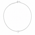 Sterling Silver Heart Anklet 23cm