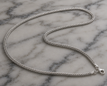 Heavyweight Foxtail Chain Necklace – Sterling Silver (51cm)