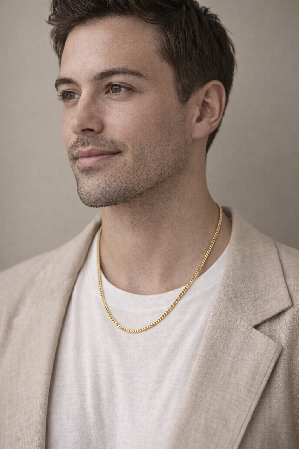 9ct Yellow Gold Classic Curb Chain Necklace