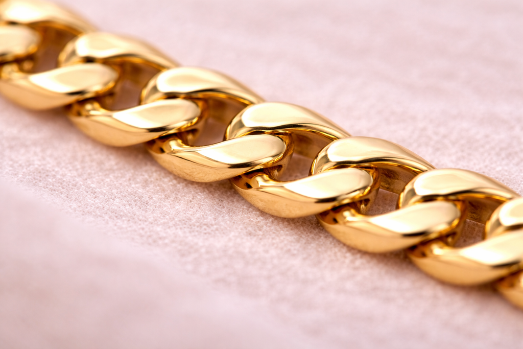 9ct Yellow Gold Children’s Curb Bracelet –3g  5” | Italian Gold