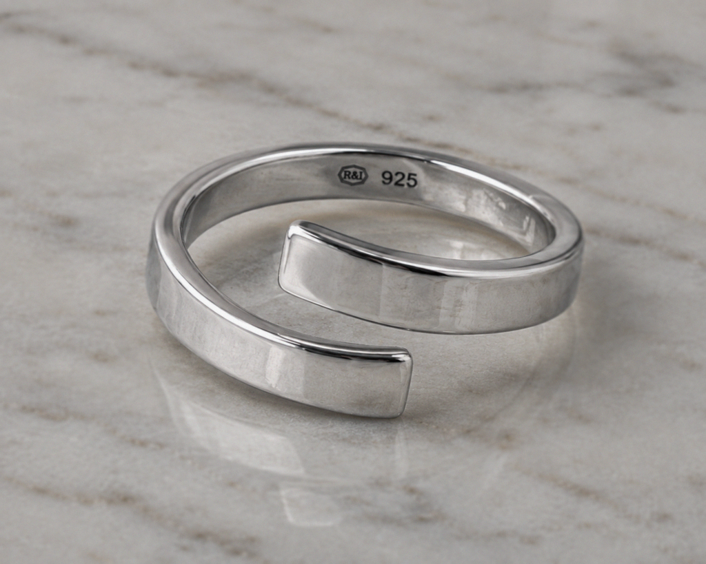 Sterling Silver Polished Wrap Ring