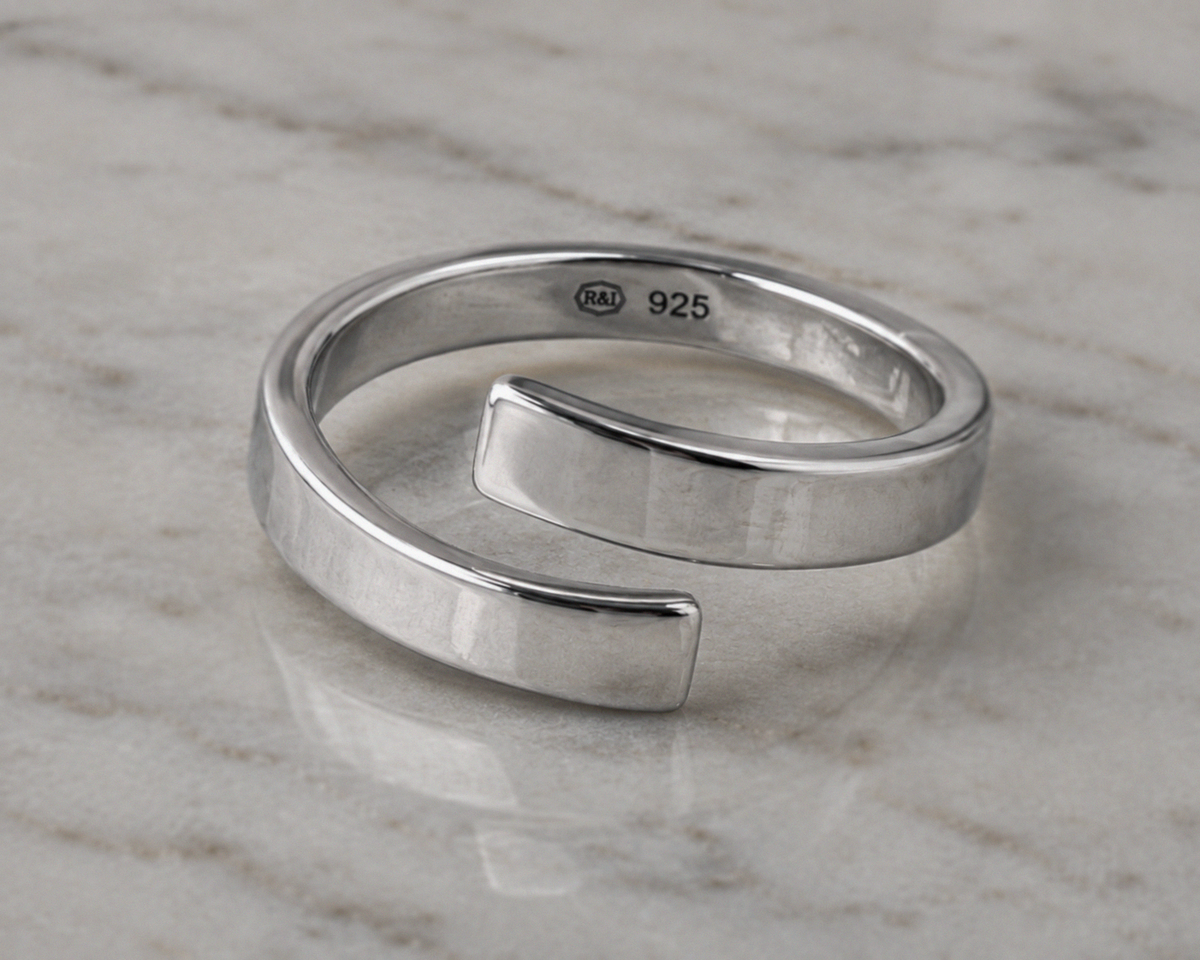 Sterling Silver Polished Wrap Ring