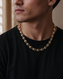 9ct Yellow Gold Medium Tulip Chain Necklace