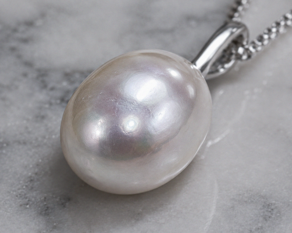 Baroque Freshwater Pearl Pendant Charm – Sterling Silver