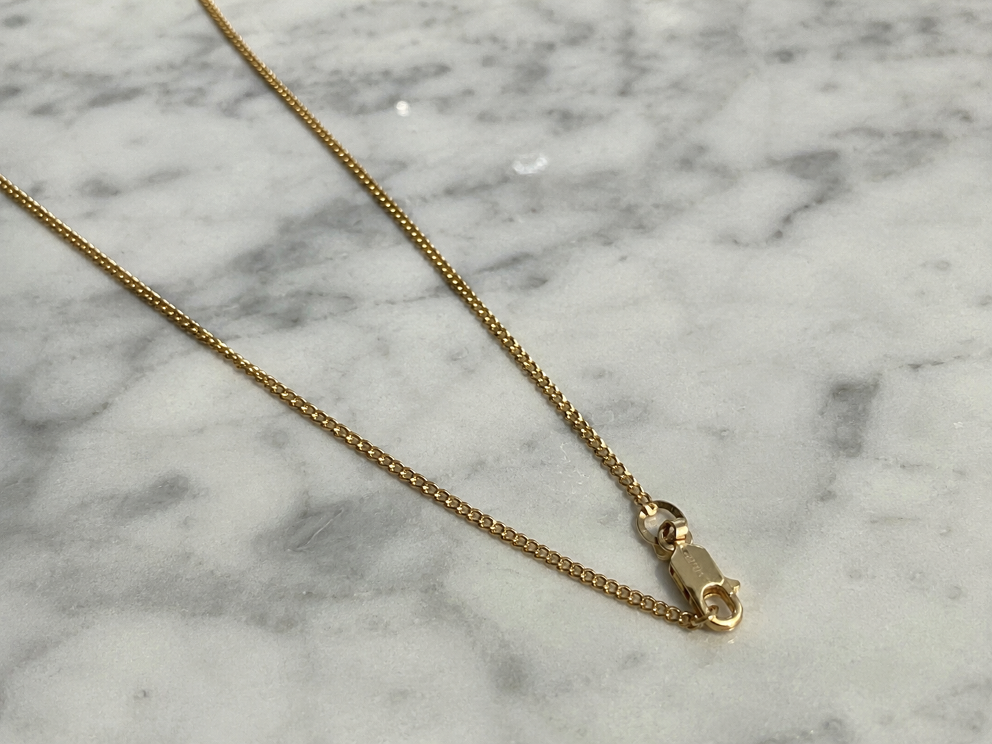18ct Gold Pendant Curb Chain – 18” 3.1g (Italian gold)