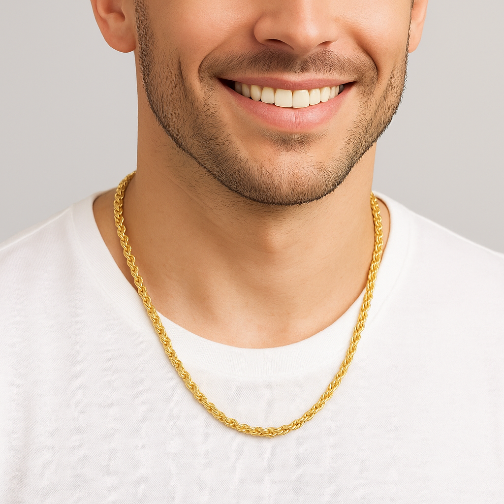 9ct Yellow Gold 3.2mm Hollow Rope Chain – Multiple Lengths Available - PRE ORDER.