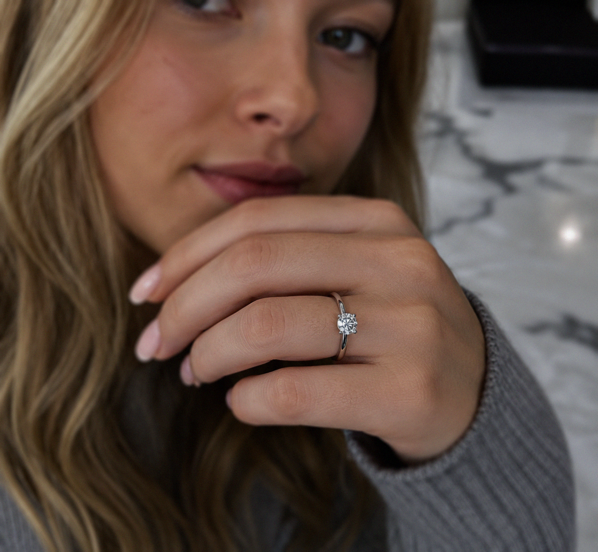 18ct White Gold 1.00ct Diamond Solitaire Ring – Timeless Four Claw Setting