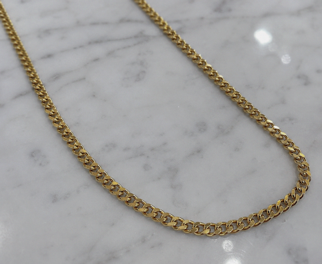 9ct Yellow Gold 4.5mm Super Flat Curb Chain