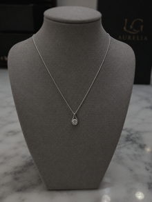 Sterling Silver Teardrop Cubic Zirconia Necklace
