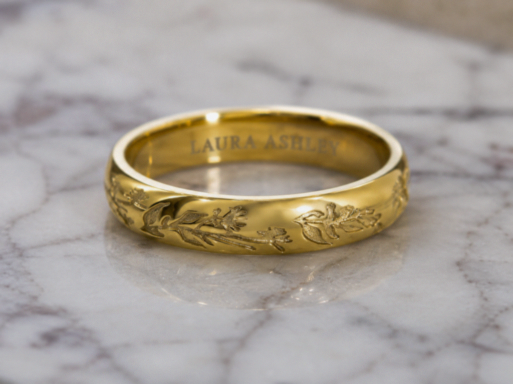 Laura Ashley Gold-Plated Silver Farlington Flowers Ring