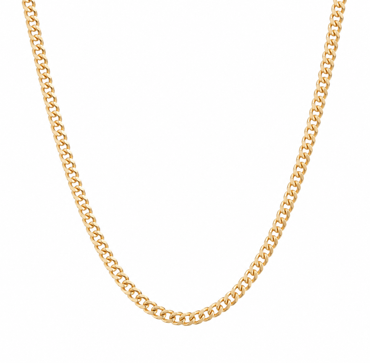 9ct Yellow Gold 4.5mm Super Flat Curb Chain