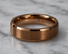 Fred Bennett Coffee-Tone Tungsten 8mm Band Ring