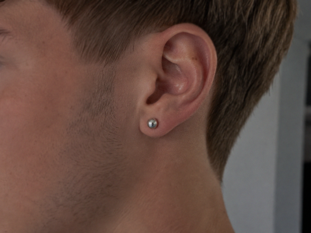 Silver 6mm Ball Stud Earrings