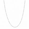 Mixed Length Link Chain Necklace in 9ct White Gold