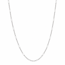 Mixed Length Link Chain Necklace in 9ct White Gold