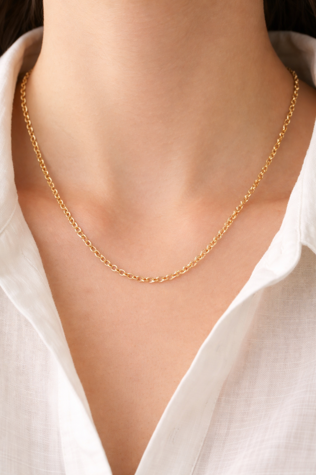 9ct Yellow Gold Round Belcher Chain 2.25mm - Multiple lengths available