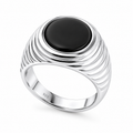 Black Onyx Signet Ring – Sterling Silver