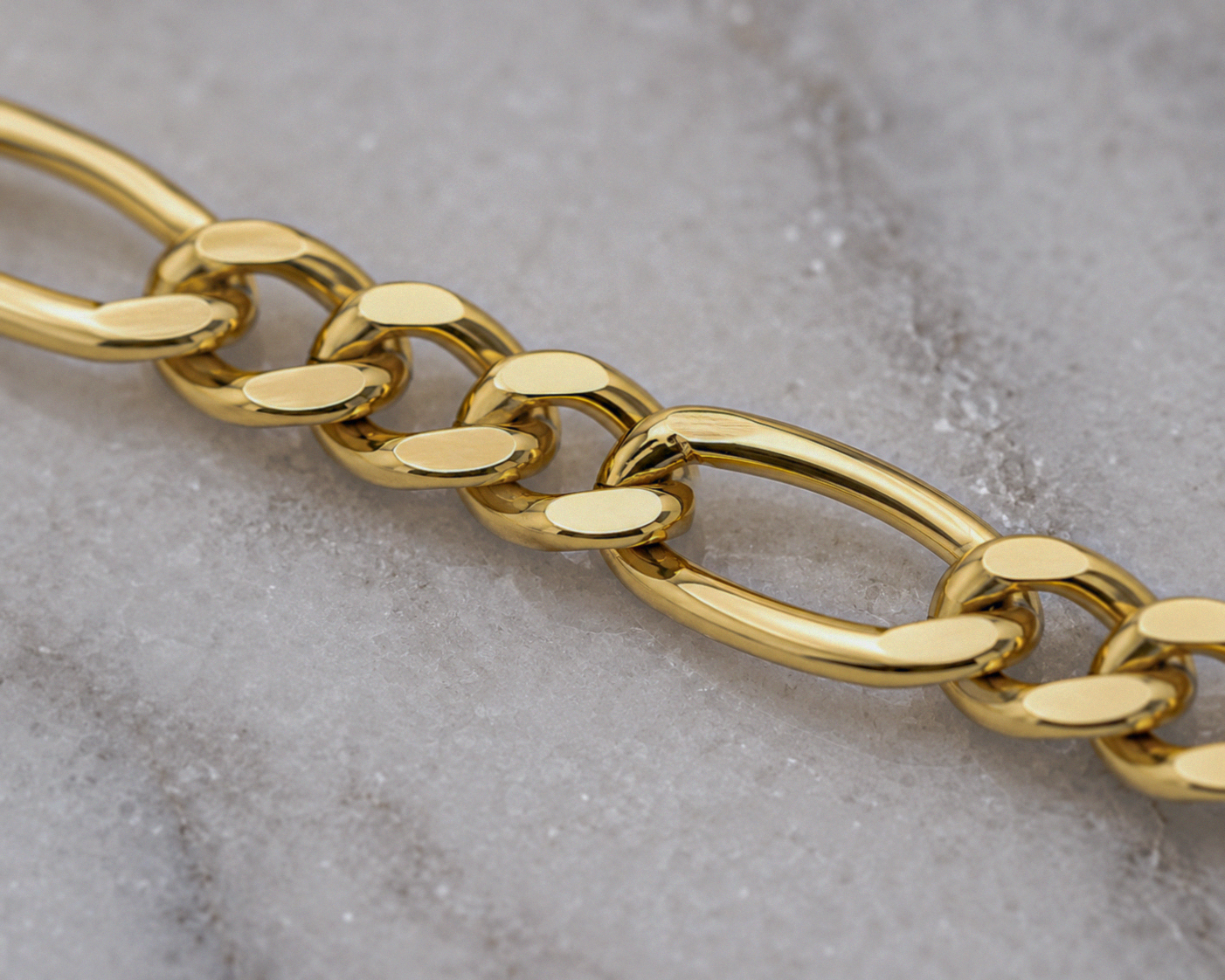 9ct Gold Kids Figaro ID Bracelet – 6.5”
