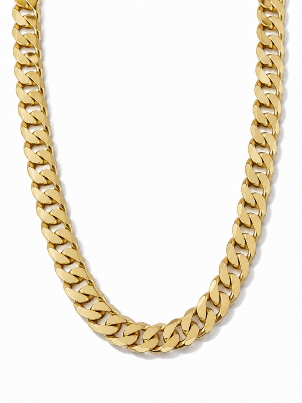 9ct Yellow Gold Heavy Flat curb (243g) 17mm Premium Statement Chain.