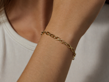 9ct Yellow Gold Infinity Link Bracelet