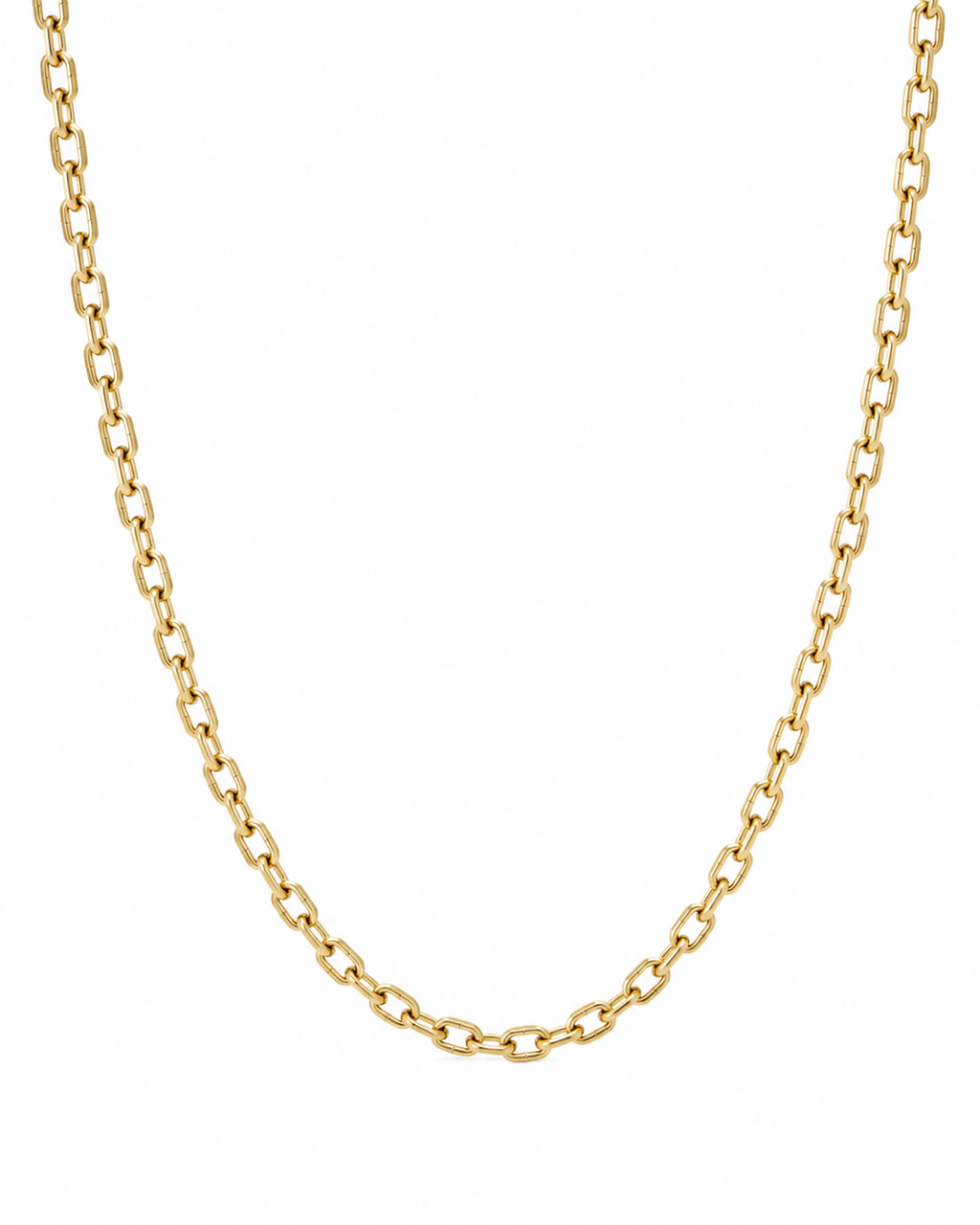 Fred Bennett Stainless Steel Cable Chain Necklace 50–55cm