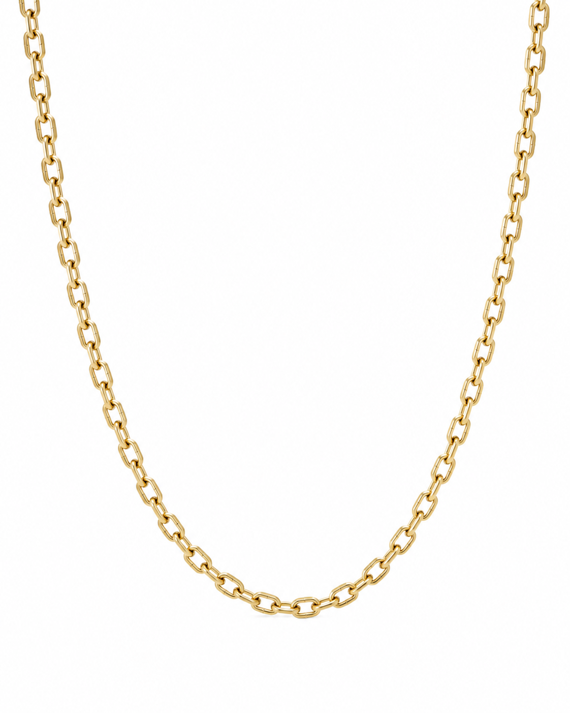 Fred Bennett Stainless Steel Cable Chain Necklace 50–55cm