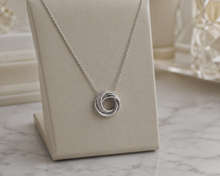Diamonfire Sterling Silver Cubic Zirconia Triple Twist Necklace