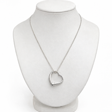 Sterling Silver Slip-On Heart Pendant Necklace