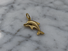 9ct Yellow Gold Dolphin Charm