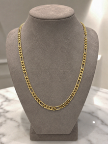 Fred Bennett Gold-Plated Sterling Silver Figaro Chain Necklace 55cm