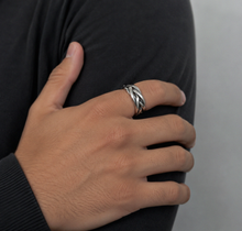 Heavyweight Plaited Design Sterling Silver Ring