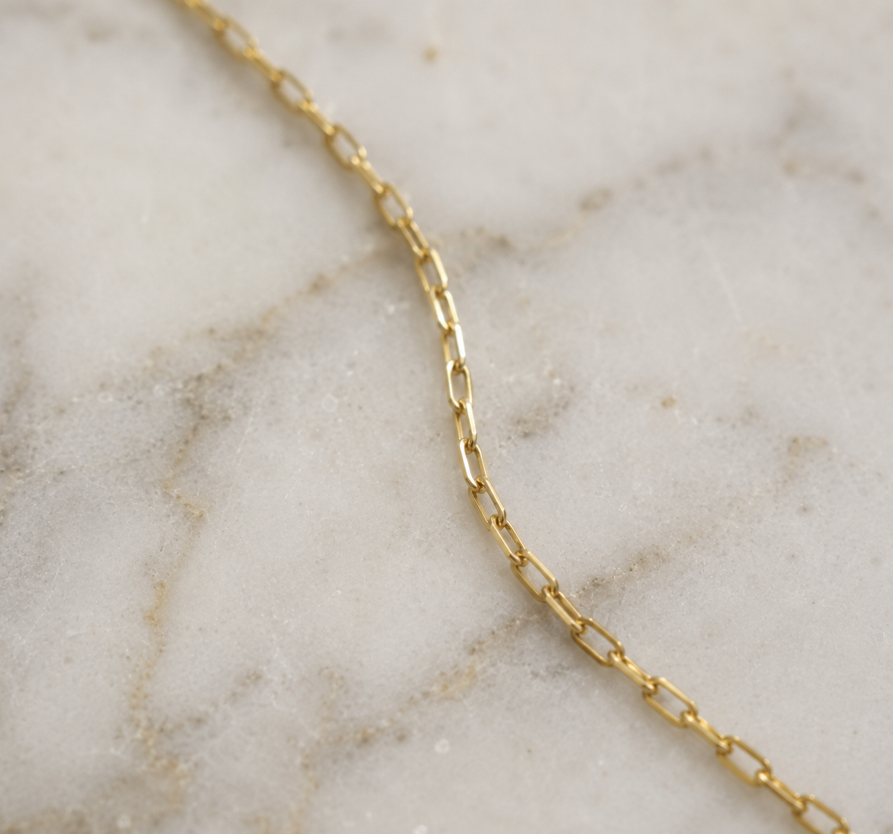 9ct Yellow Gold Cubic Zirconia Mini Square Necklace