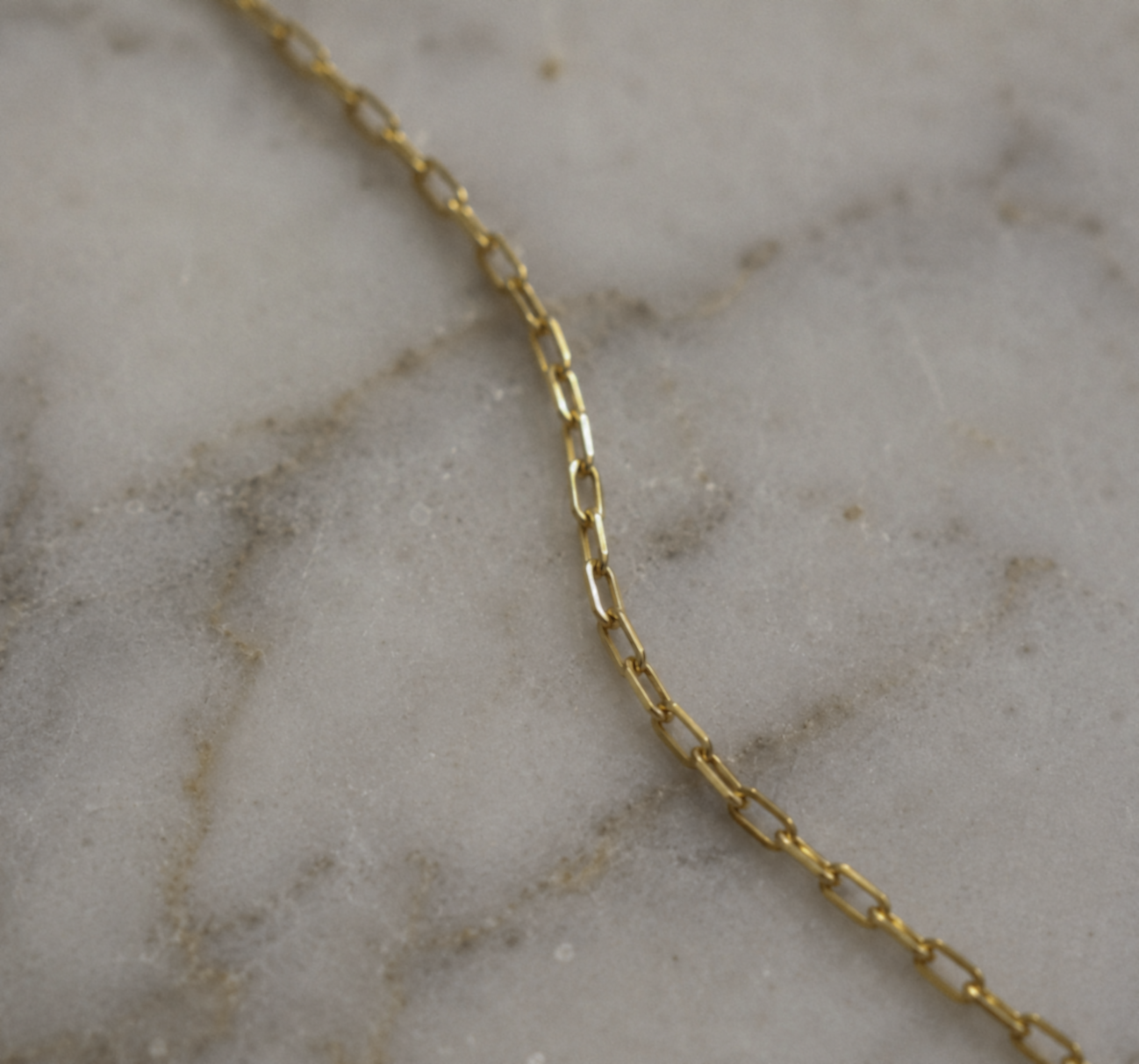 9ct Yellow Gold Cubic Zirconia Mini Square Necklace