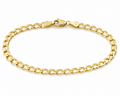 9ct Yellow Gold Children’s Curb Bracelet – 5”