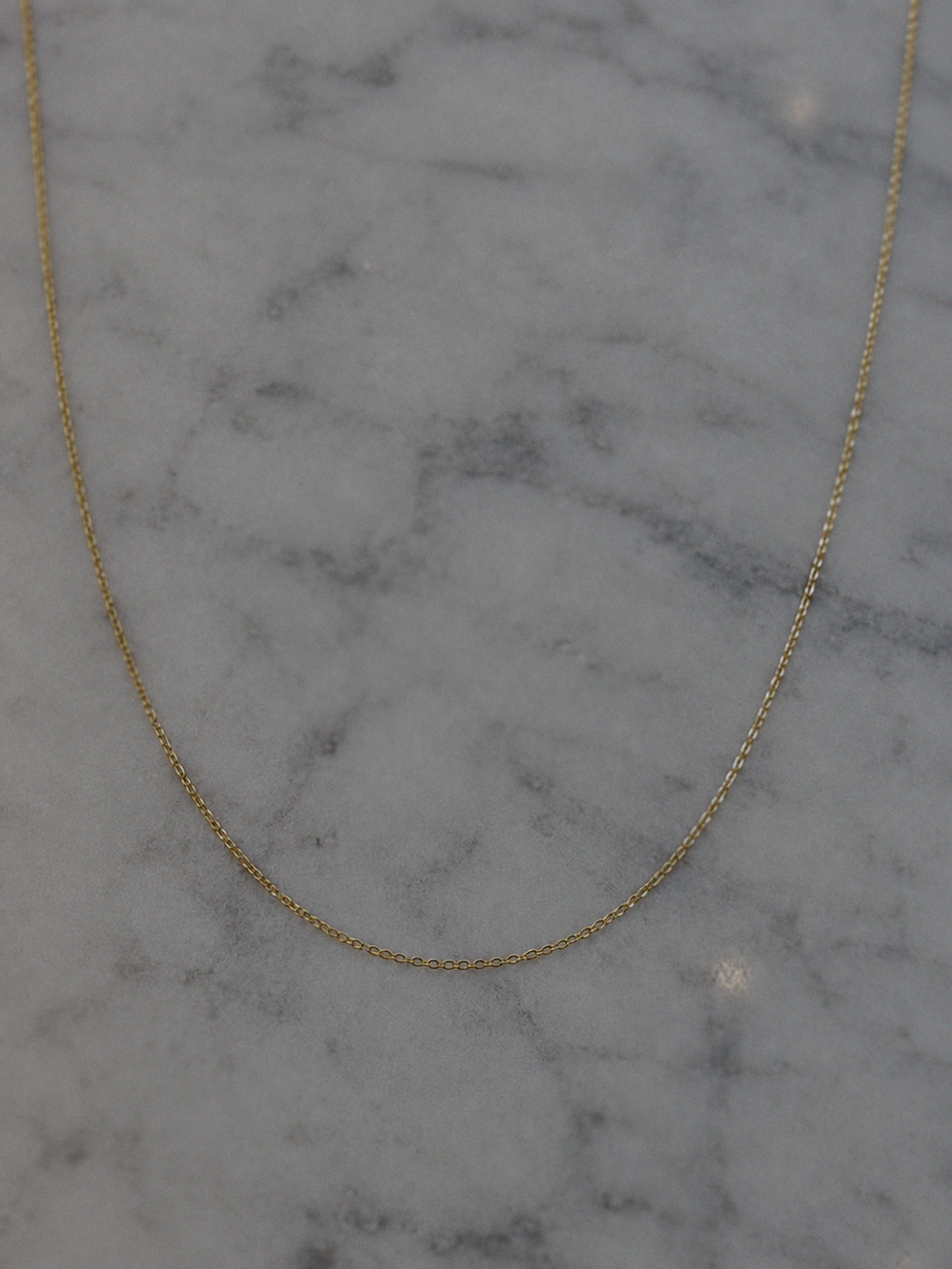 9ct Yellow Gold Cut Trace Chain Necklace - 45cm (0.8mm)