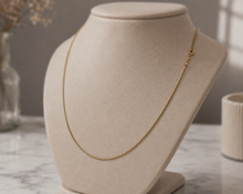 9ct Yellow Gold Venetian Box Chain Necklace (41-46cm)