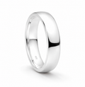 Sterling Silver 5mm Court Ring