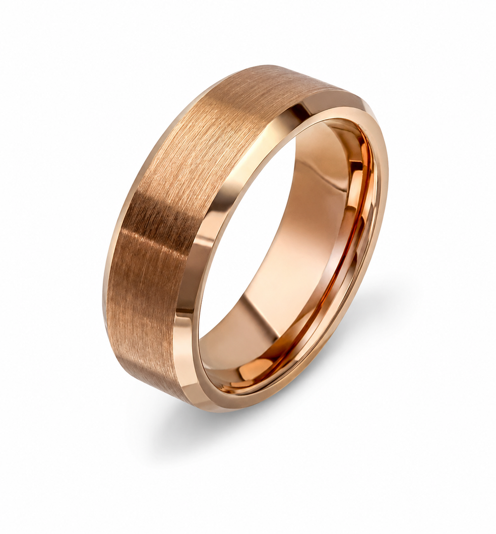 Fred Bennett Coffee-Tone Tungsten 8mm Band Ring