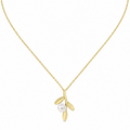 Willow Pearl Necklace in 9ct Gold