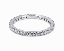 Diamonfire Sterling Silver Micro Zirconia Eternity Ring