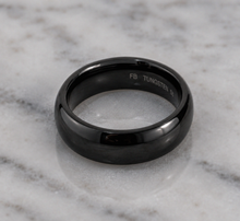 Fred Bennett Black-Tone Tungsten 8mm Band Ring