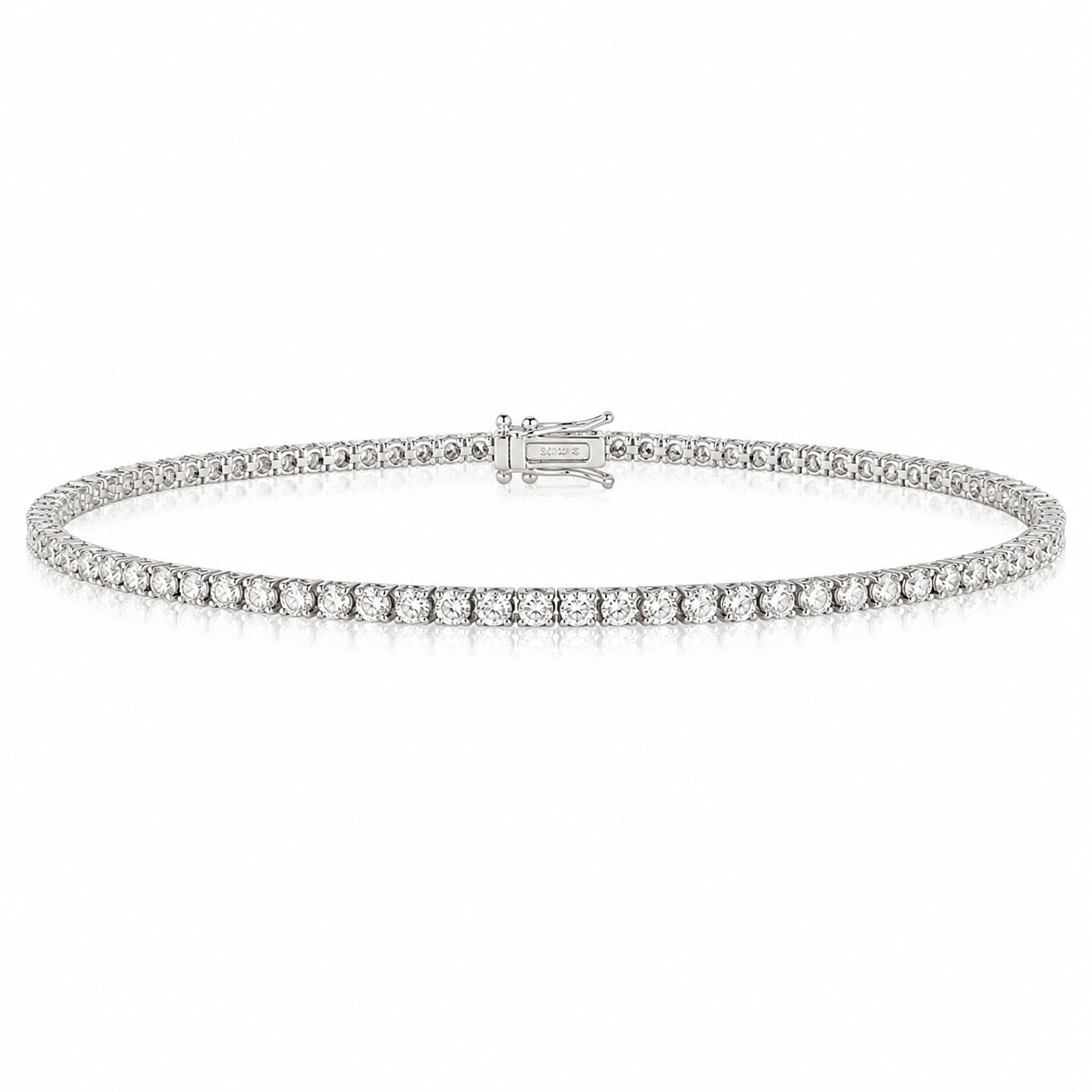 Silver Cubic Zirconia Tennis Bracelet
