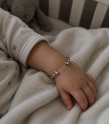 Sterling Silver “Future Champion” Baby Boxing Glove Bangle
